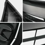 For 2013-2015 Acura ILX Front Bumper Upper Grille Assembly (Painted Matte Black) - Image 5