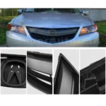 For 2013-2015 Acura ILX Front Bumper Upper Grille Assembly (Painted Matte Black) - Image 4