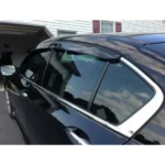 Fits 07-15 Infiniti G25 G35 G37 Q40 Window Visors Sun Guard Shade Deflector w/ Carbon paint Trims - Image 3
