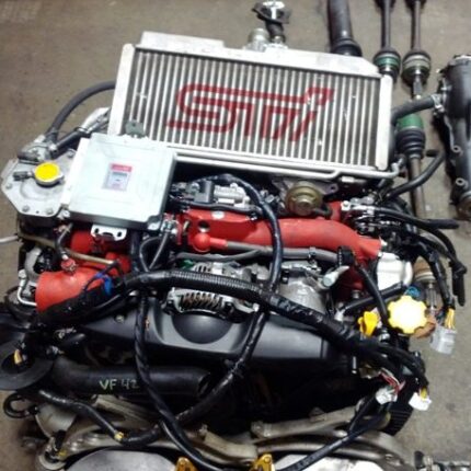 JDM SUBARU WRX STI EJ20T ENGINE TURBO VF42 MT 6 SPEED TRANSMISSION DCCD RA-R ECU BREMBO KIT BRAKES