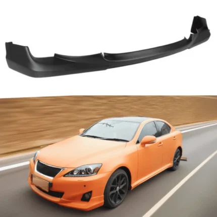 Fits 2011-2013 Lexus IS250 IS350 Black PU Front Bumper Lip 1 Pc Splitter