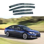 For Subaru Impreza 2017-2023 Carbon Fiber Print Trim Window Visors Wind Guards