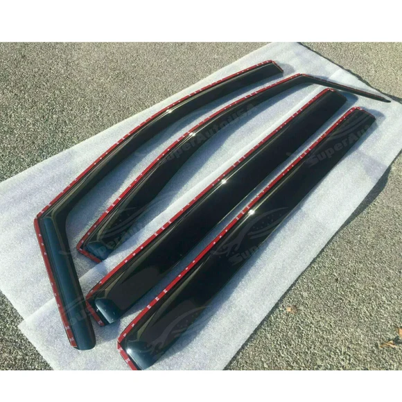 In-Channel Rain Guard Side Window Visor Vent Deflectors For Subaru Impreza 2017-2025 - Image 2