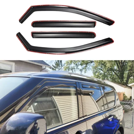 In-Channel Rain Guards Window Visors Vent Deflectors For 2014-2024 Infiniti QX80