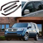 For Honda Pilot 2009-2015 In-Channel Window Visors Wind Rain Sun Guards Deflectors