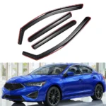 Fit 2016-2022 Acura ILX In-Channel Rain Guard Side Window Visor Vent Deflectors - Image 13