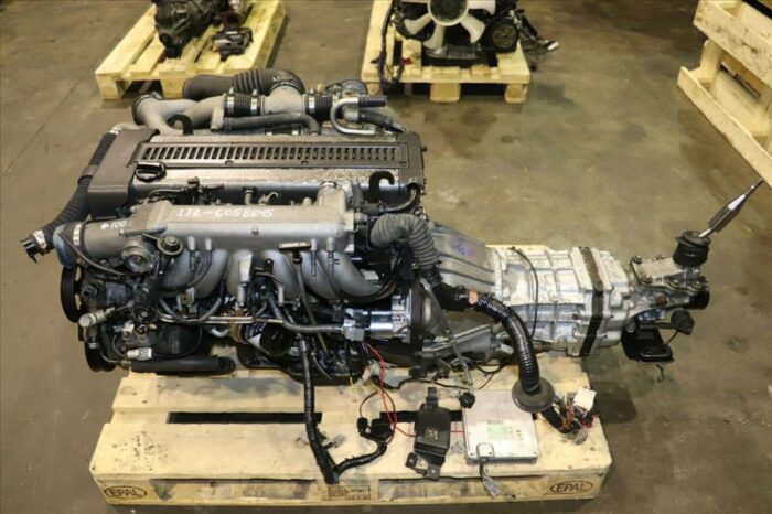 JDM 1JZGTE Rear Sump 2.5L Turbo Engine M/T R154 Transmission Supra Soarer - Image 2