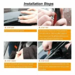 Fits 2022-2024 Toyota Tundra 3D Mugen Style Window Vent Visor Rain Guards Deflectors - Image 5