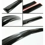 Fits 2022-2024 Toyota Tundra 3D Mugen Style Window Vent Visor Rain Guards Deflectors - Image 3