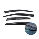 Fit 2016-2022 Honda Pilot Carbon Fiber & 3D Mugen Style Trim Vent Window Visors Rain Sun Wind Guards Shade Deflectors - Image 4