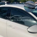 For Hyundai Elantra 2016-2020 Carbon Fiber & 3D Mugen Style Trim Vent Window Visors Rain Sun Wind Guards Shade Deflectors - Image 3