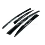 Fit 2008-2017 Mitsubushi Lancer Dark Smoke JDM Style Window Visors - Image 2