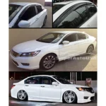 For Hyundai Elantra 2011-2016 3D Mugen Style Vent Window Visors Rain Sun Wind Guards Shade Deflectors - Image 4