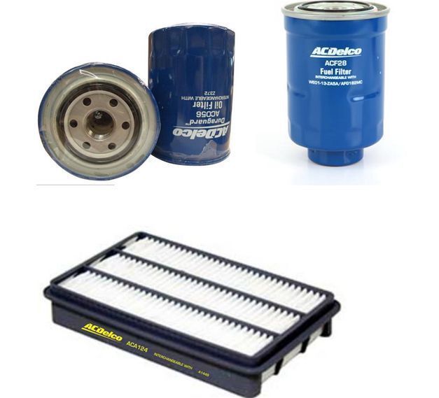 KITAC041-19266390-ACA13.jpg OIL AIR FUEL FILTER SERVICE KIT ACDelco suitable for TRITON DIESEL ML MN 4D56T 2008-14 MITSUBISHI - Image 1