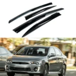 Fit 2008-2017 Mitsubushi Lancer Dark Smoke JDM Style Window Visors
