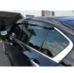 Black 3D Mugen Style Window Visors Rain Sun Wind Guards Fits Nissan Maxima (2016-2023) - Image 6
