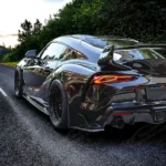 Fits 2020-2025 Toyota GR Supra Real Carbon Fiber Rear Trunk Lip Spoiler Wing - Image 4