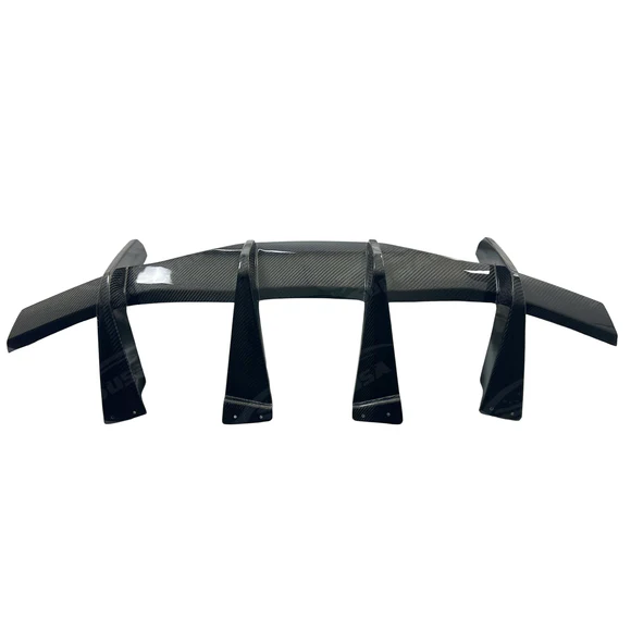 Real Carbon Fiber Rear Bumper Lower Diffuser Spoiler Fit Chevrolet Corvette (C8) 2020-2025 - Image 6