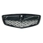 Fits Acura MDX 2014-2016 Gloss Black/Chrome Front Grill Bumper Grille Assembly - Image 3