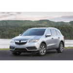 Fits Acura MDX 2014-2016 Gloss Black/Chrome Front Grill Bumper Grille Assembly - Image 14