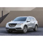Fits Acura MDX 2014-2016 Gloss Black/Chrome Front Grill Bumper Grille Assembly - Image 13