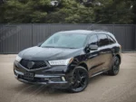 Fits 2017-2020 Acura MDX OEM Style Gloss Black Front Bumper Upper Grille Assembly - Image 8