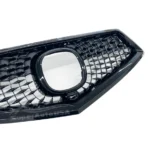 Fits 2017-2020 Acura MDX OEM Style Gloss Black Front Bumper Upper Grille Assembly - Image 10