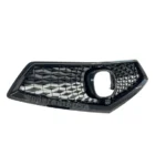 Fits 2017-2020 Acura MDX OEM Style Gloss Black Front Bumper Upper Grille Assembly - Image 3