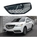 Fits Acura MDX 2014-2016 Gloss Black/Chrome Front Grill Bumper Grille Assembly