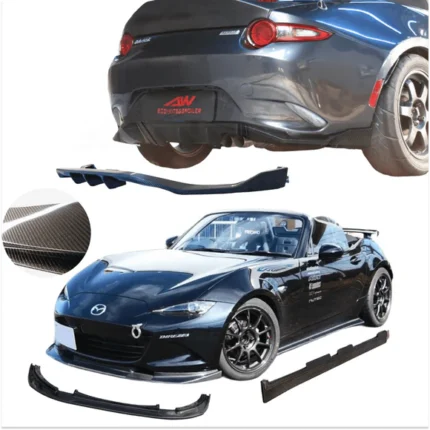 Full Body Kit Set Front Splitter Side Skirt Rear Diffuser- Carbon Fiber Fits Mazda MX5 ND/ND2 (2016-24)