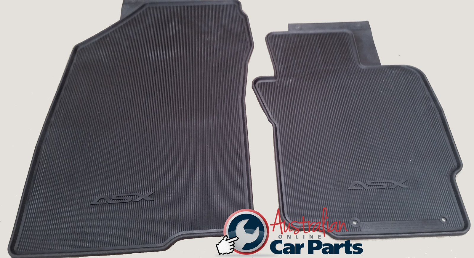 MZ350009-1.jpg Rubber Floor Mats Brand New suitable for Mitsubishi ASX Manual 2010-2015 XA XB BLACK Genuine - Image 1