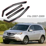 Fit 2007-2013 Acura MDX In-Channel Vent Window Visors Rain Sun Wind Guards Shade Deflectors - Image 3