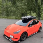 Fits Tesla Model Y 2020-2024 Gloss Black Front Splitter Lip - Image 11