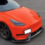 Fits Tesla Model Y 2020-2024 Gloss Black Front Splitter Lip - Image 10