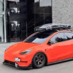 Fits Tesla Model Y 2020-2024 Carbon Fiber Print Front Lip Splitter - Image 8