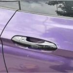 Fit 2015-2022 Ford Mustang Car Side Door Handle Cover Trim (Carbon Fiber Print) - Image 2