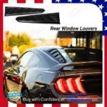 For Ford Shelby Mustang 2015-2021 Matte Black Sunshade Rear Window Louver - Image 3