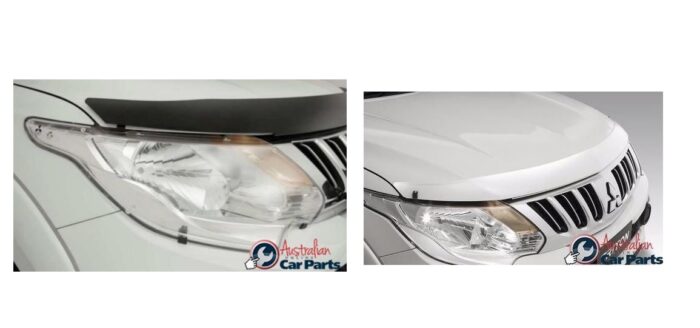 CLEAR BONNET & HEADLAMP PROTECTOR COMB0 suitable for Mitsubishi TRITON MQ MY16 2015- GENUINE - Image 1