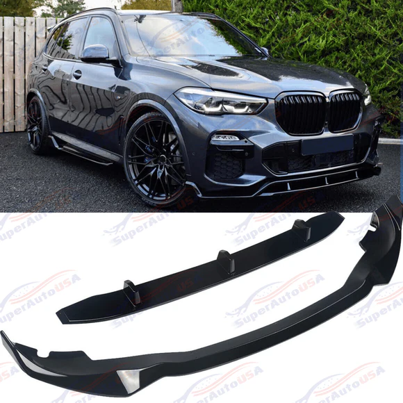 Fits BMW G05 X5 2019-2023 M Sport Full Body Kit Set 3-In-1 Front Splitter Lip & Side Skirts & Rear Diffuser - Image 3