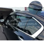 Fit 2010-2016 Lexus RX350 RX450H Carbon Fiber Style Trim Vent Window Visors Rain Sun Wind Guards Shade Deflectors - Image 3