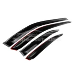 Fit 2014-2021 Infiniti Q50 Out-Channel Vent Window Visors Rain Sun Wind Guards Shade Deflectors - Image 2