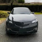 Front Grille with Upper Molding Trim for 2012–2014 Acura TL OE Style Gloss Black - Image 9