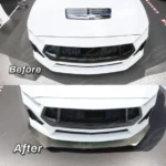 Fits Ford Mustang 2024-2025 Real Carbon Fiber Front Splitter Lip Spoiler (1pc) - Image 3