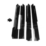 For 2014-2022 Infiniti Q50 ST Style Lower Side Skirt Extension Lip (Gloss Black) - Image 6