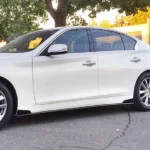 For 2014-2022 Infiniti Q50 ST Style Lower Side Skirt Extension Lip (Gloss Black) - Image 3