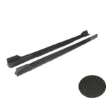For 2014-2022 Infiniti Q50 ST Style Lower Side Skirt Extension Lip (Gloss Black) - Image 5