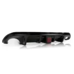 Fits 2019-2022 BMW 3 Series G20 M-Sport Rear Bumper Lip Diffuser with LED Light (Gloss Black) - Image 3