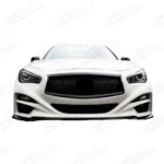 Fit For 2014-2023 Infiniti Q50 Sedan Front Bumper Grille Trim Cover - Image 5