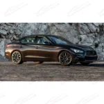 Fit For 2014-2023 Infiniti Q50 Sedan Front Bumper Grille Trim Cover - Image 4