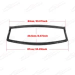Fit For 2014-2023 Infiniti Q50 Sedan Front Bumper Grille Trim Cover - Image 6